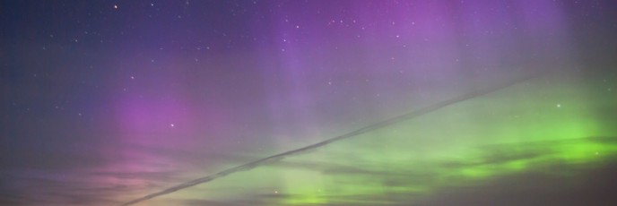 Northerh Lights in Estonia and Panstarrs comet
